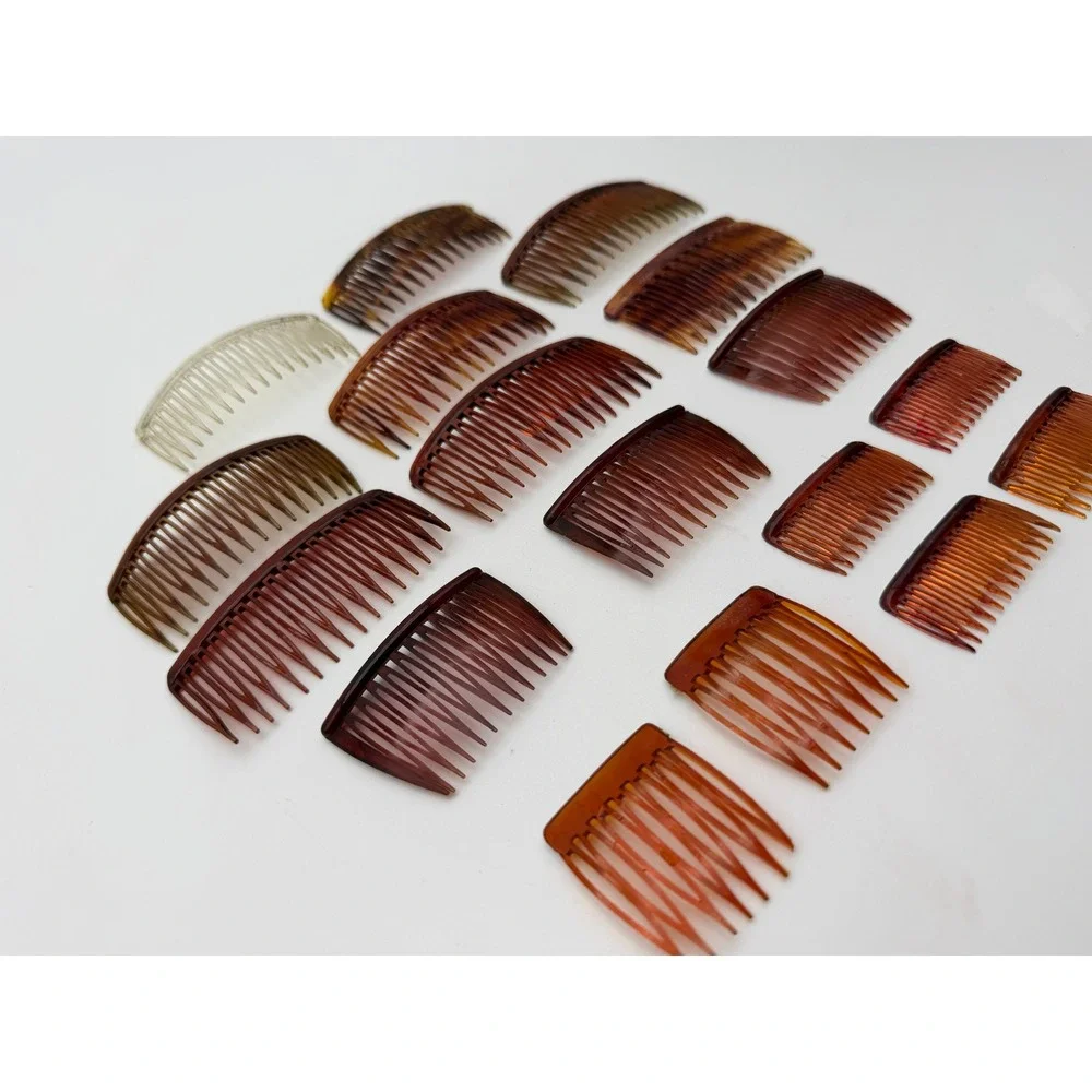 NOS Vintage 1995 Goody Kant-Slip Clear Hair Side Combs Made in USA Plus Open Lot